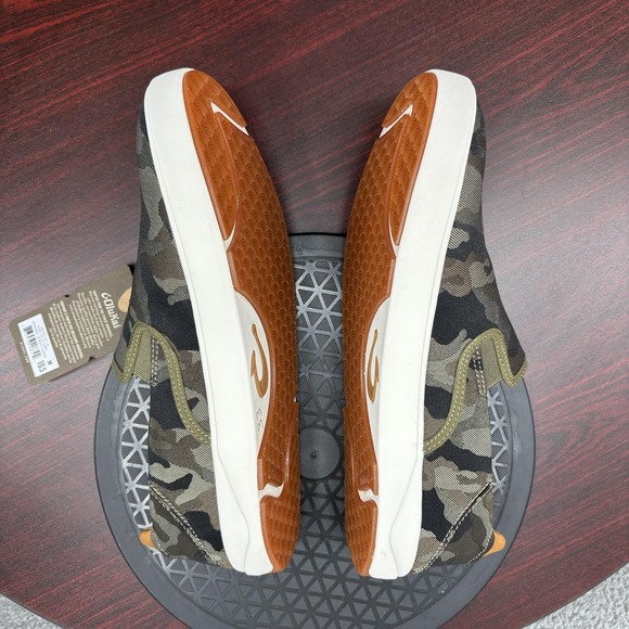 Olukai Lae'ahi Pa'i Shoes Mens 10.5 Camo Green Slip On Husk Ke Au Comfort Casual - Picture 8 of 10
